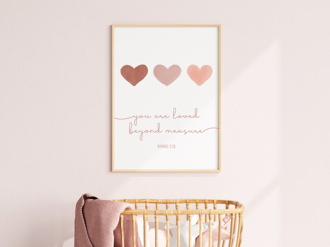 Christian Nursery Printable, Baby Girl Decor, Boho Wall Art, Kids Bible ...