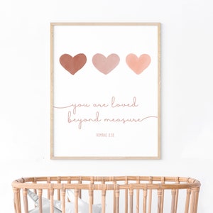 Christian Nursery Printable, Baby Girl Decor, Boho Wall Art, Kids Bible ...