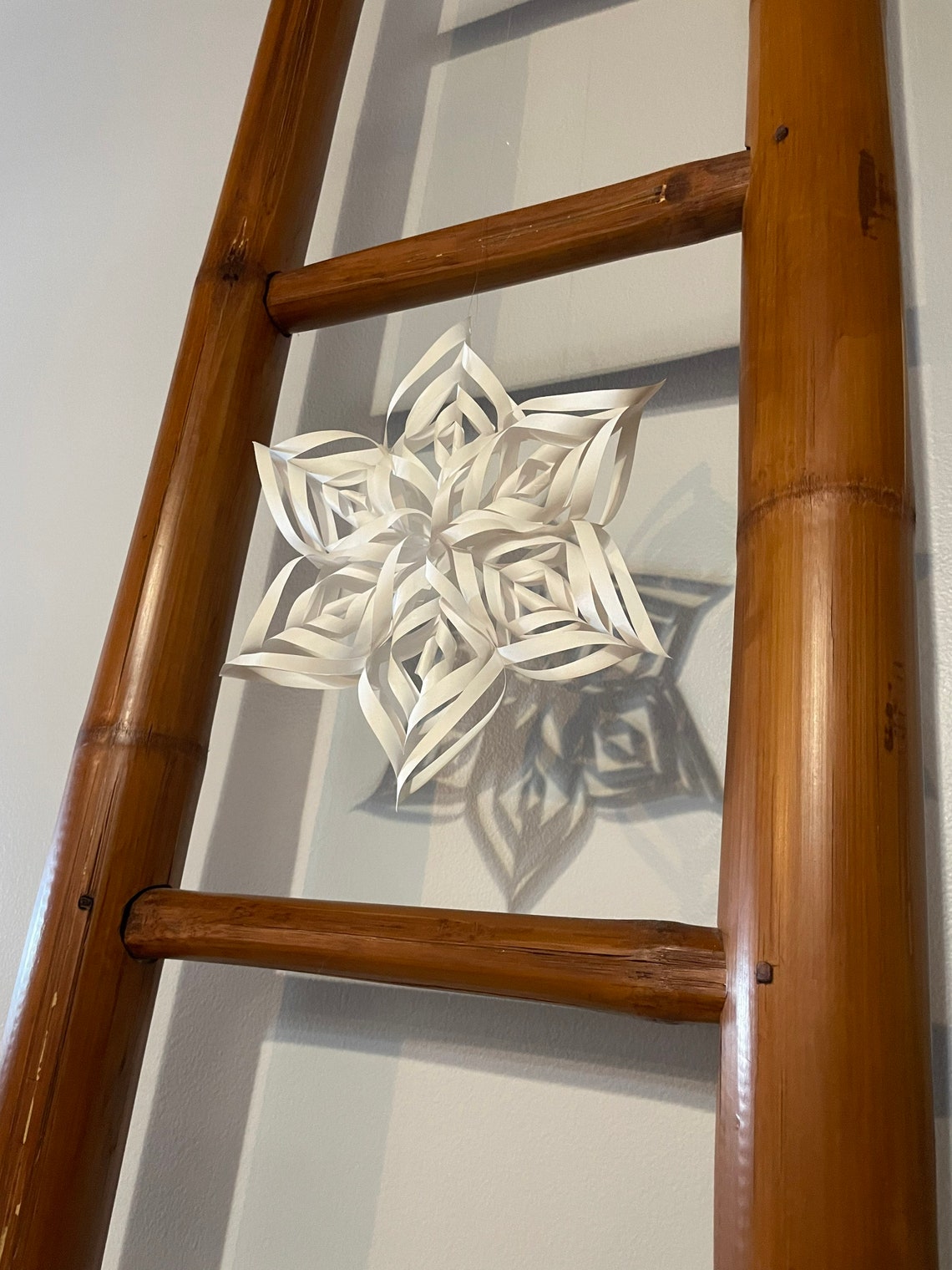 Easy 3D Paper Snowflake! Download PDF Template & Instruction Guide - Etsy