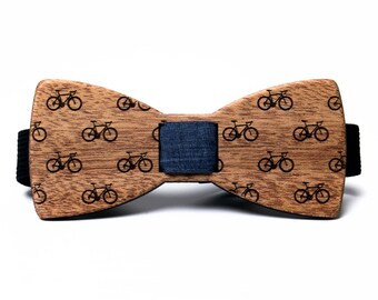 Bicycle - Wooden Bow Tie