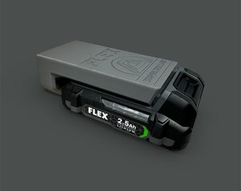 FLEX 24V Batteriehalter - Wandhalterung - Batterielagerung