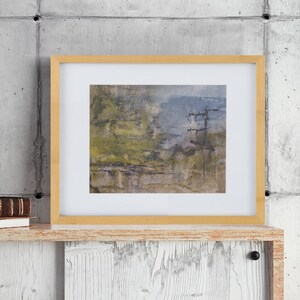 Kunst aan de muur afdrukken, blauw, groen, grijs, moderne abstracte kunst, Giclee print het huisdecor van de beeldende kunst, moderne kunst print, kantoor inrichting, woonkamer kunst