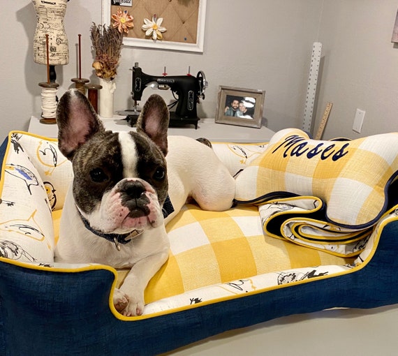 Overstuffed dog bed hotsell