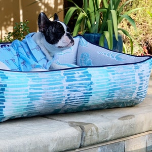 Beach Themed Dog Bed |  Dog Bed | Outdoor Dog Bed | Extra Large Dog Bed | Personalized Dog Bed | Pet Beds