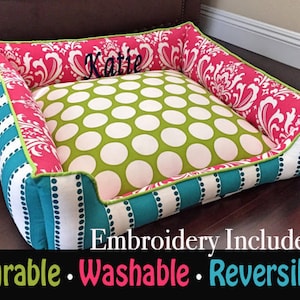 Custom Made Pet Bed | Personalized Pet Bed | Custom Pet Furniture | Large Pet Bed | Modern Pet Bed | Washable Pet Bed | Pet Bed Duvet Cover