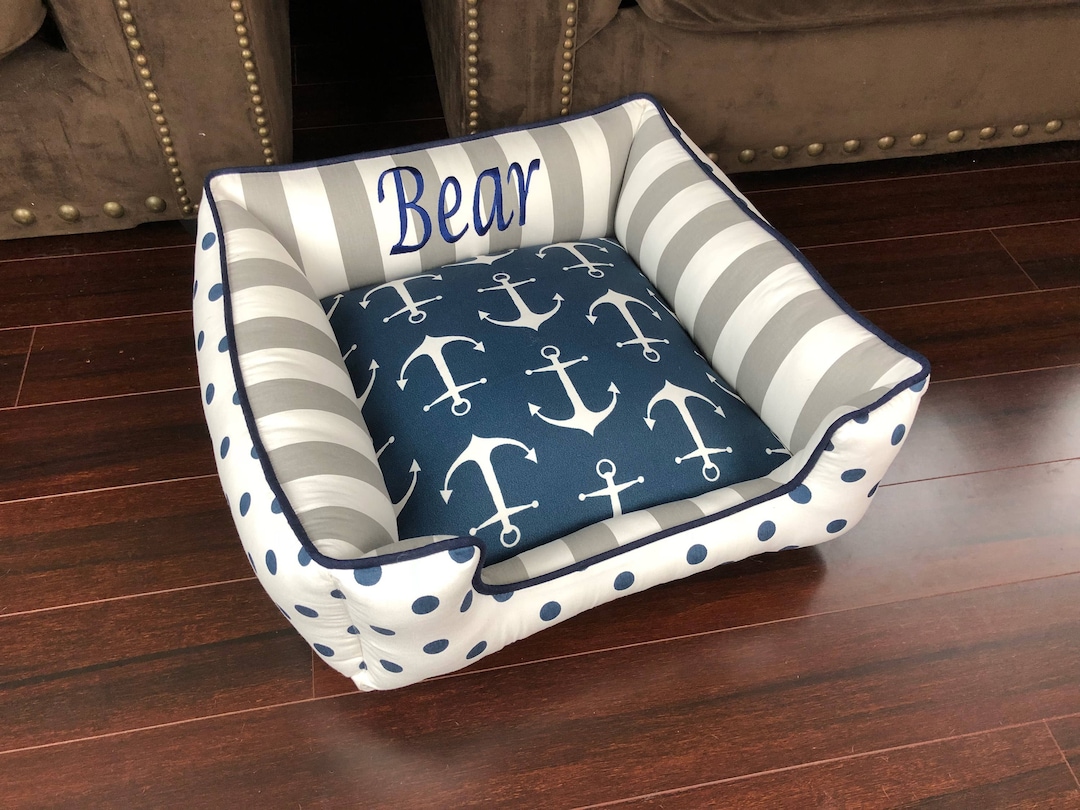 Small Dog Bed Beach Dog Bed Beach Decor Custom Dog Bed Etsy