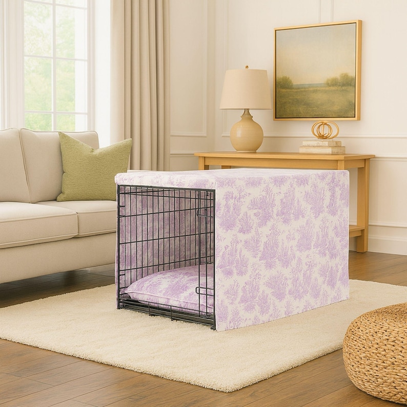 Dog Crate Covers For Pets Reference: Navy Toile Pet Crate Cover Custom Size Washable Premium Fabric