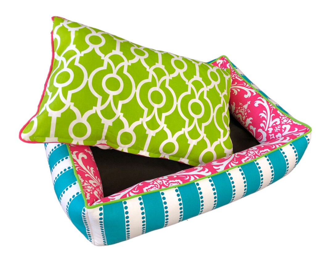 Pet Bed With Removable Pillow, Easy Wash Pet Bed, , Washable Removable