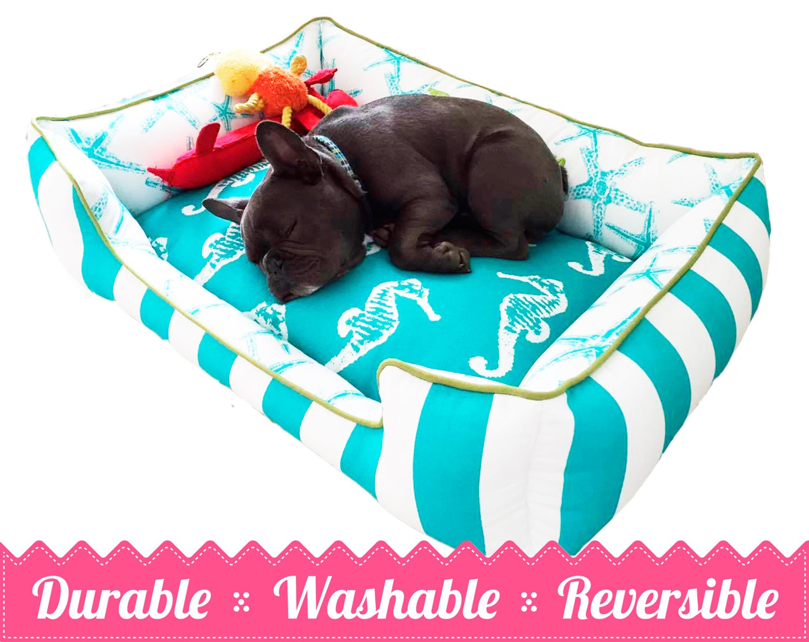 Personalized Beach Themed Pet Bed Beach House Decor | Etsy