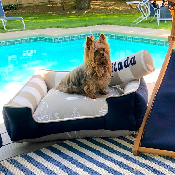 Nautical Dog Bed Etsy