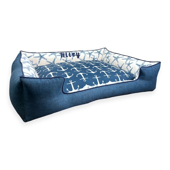 Nautical dog sale bed
