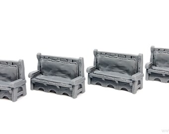 Pathfinder D/&D Kennel with a dog UNPAINTED - Miniature tabletop furniture dungeon decor 28mm Frostgrave