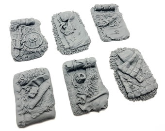 Pathfinder D/&D Kennel with a dog UNPAINTED - Miniature tabletop furniture dungeon decor 28mm Frostgrave