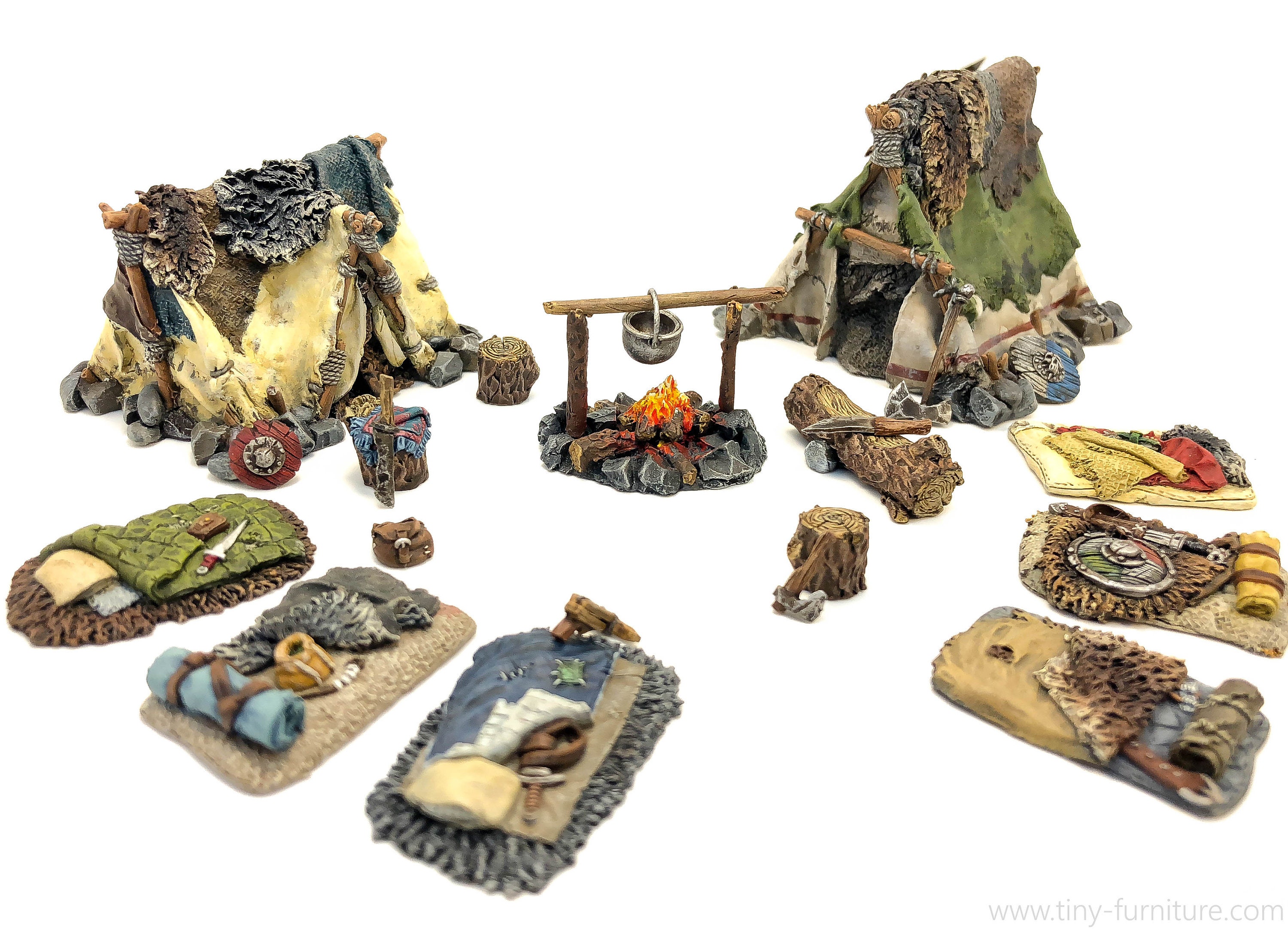 Bandit S Camp Painted Miniature Tabletop Furniture Etsy