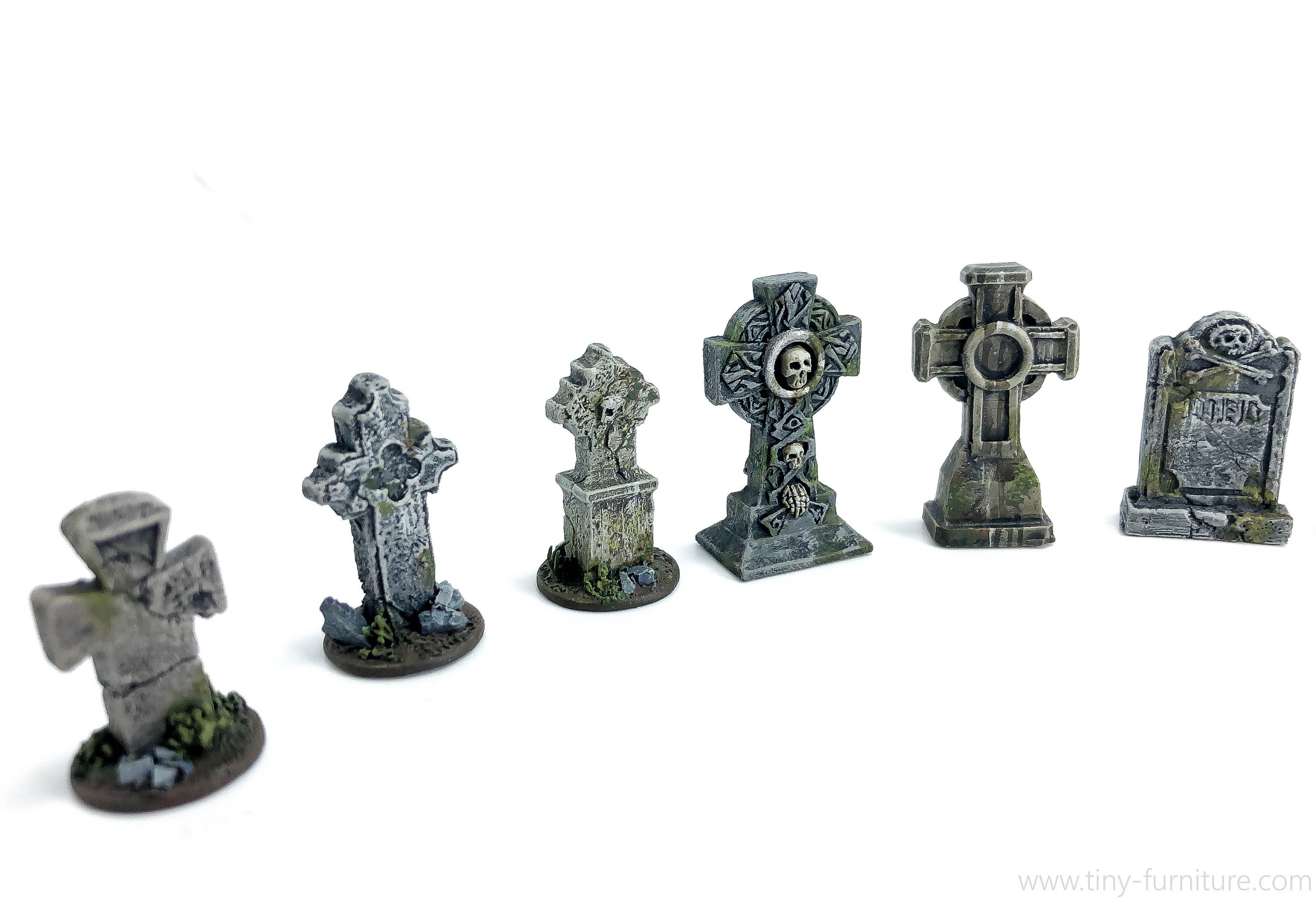Tombstones painted Miniature tabletop furniture dungeon Etsy