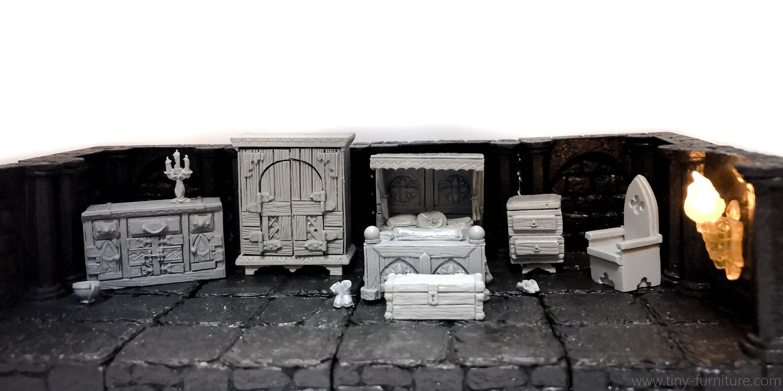 Noble's bedroom D&D furniture dungeon decor dwarven Etsy