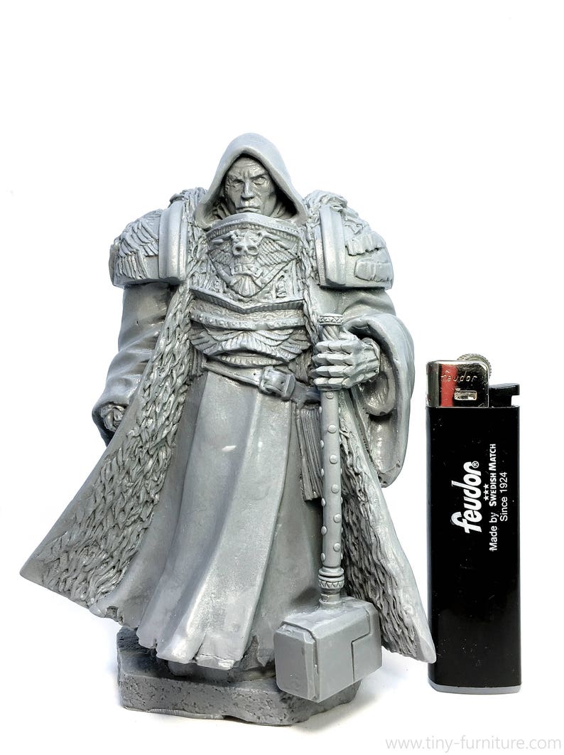 dwarven forge warhammer Paladin statue D/&D pathfinder dungeon decor Miniature tabletop furniture