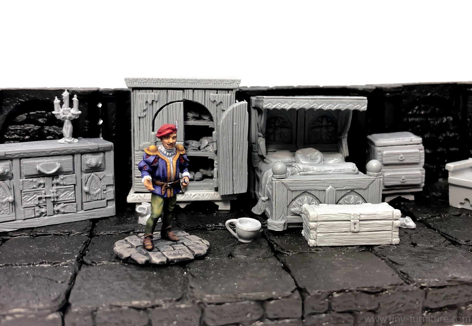 Noble's bedroom D&D furniture dungeon decor dwarven Etsy