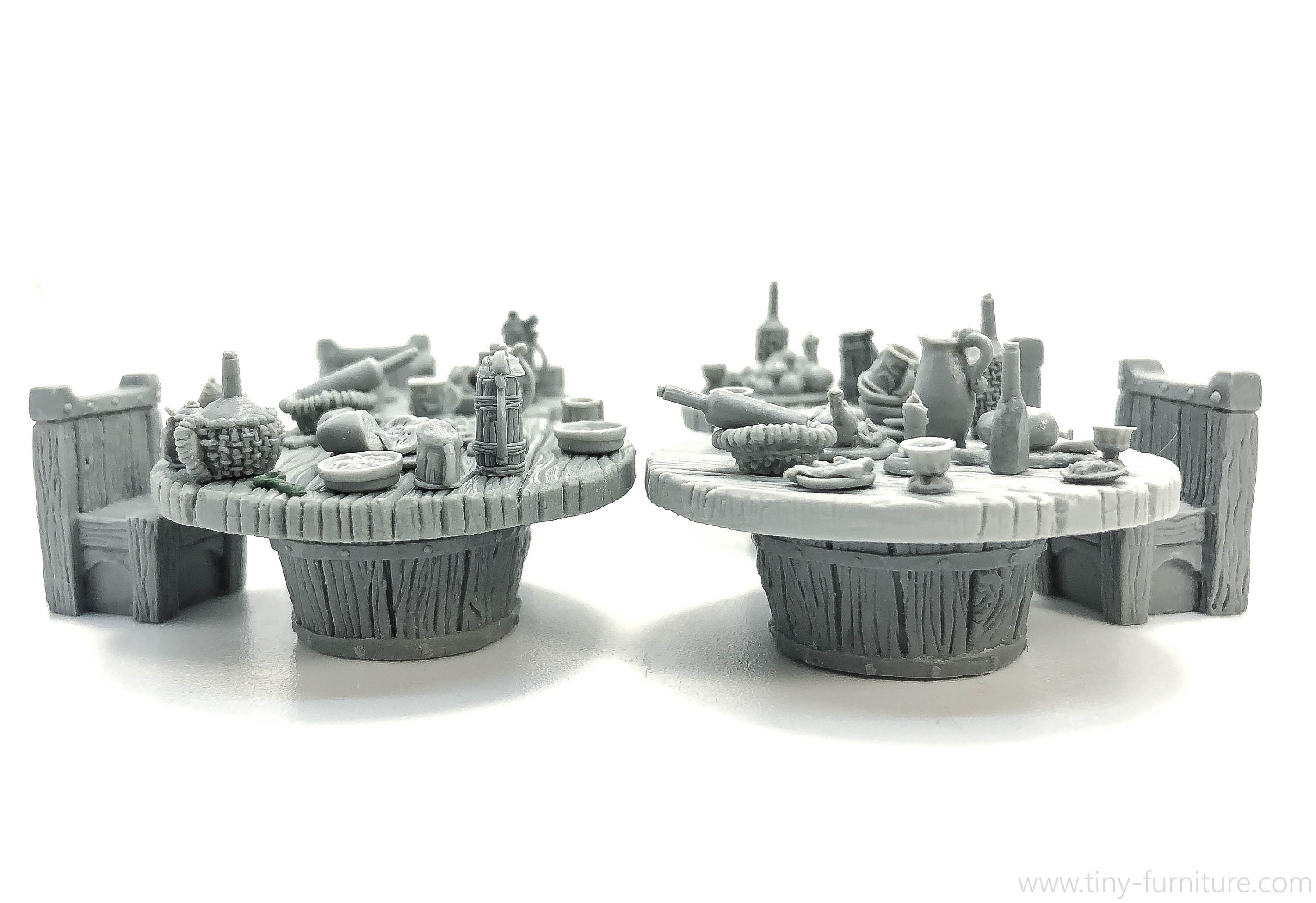 Tavern tables with drinks D&D furniture dungeon decor Etsy