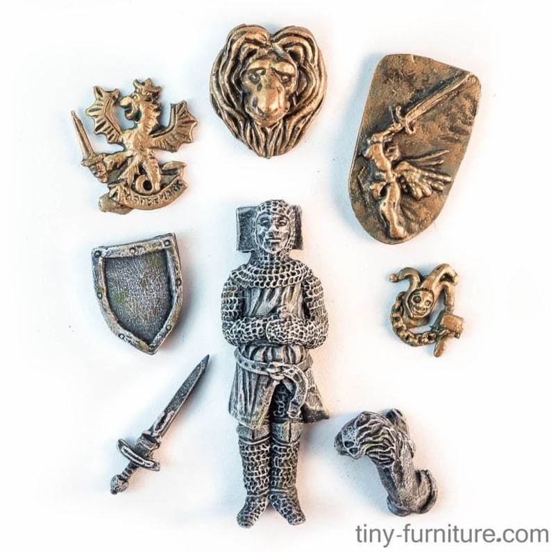 Knight/'s tomb kit warhammer dwarven forge D/&D - Miniature tabletop furniture dungeon decor unpainted