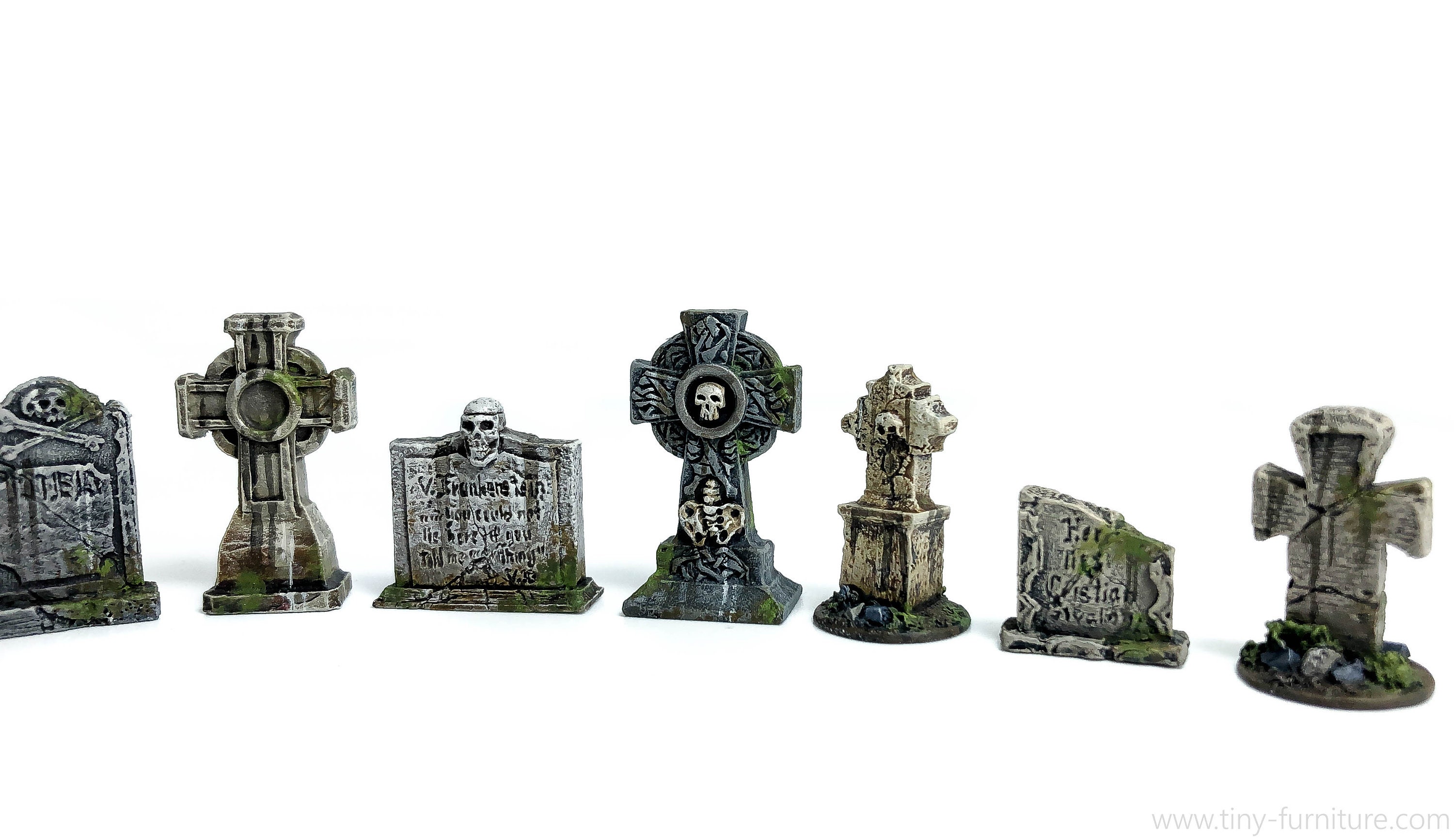 Tombstones painted Miniature tabletop furniture dungeon Etsy