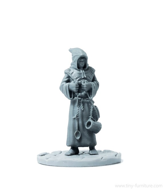 Monk 28mm Miniatures Dungeons And Dragons Dwarven Forge Etsy