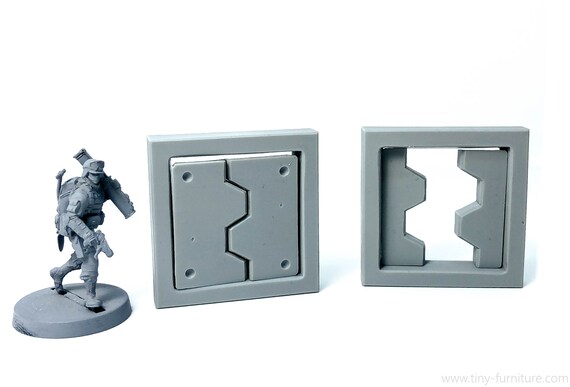 Space Hulk Spaceship hatches #2 Star Wars Miniature tabletop furniture Rebels Assault Warhammer40k