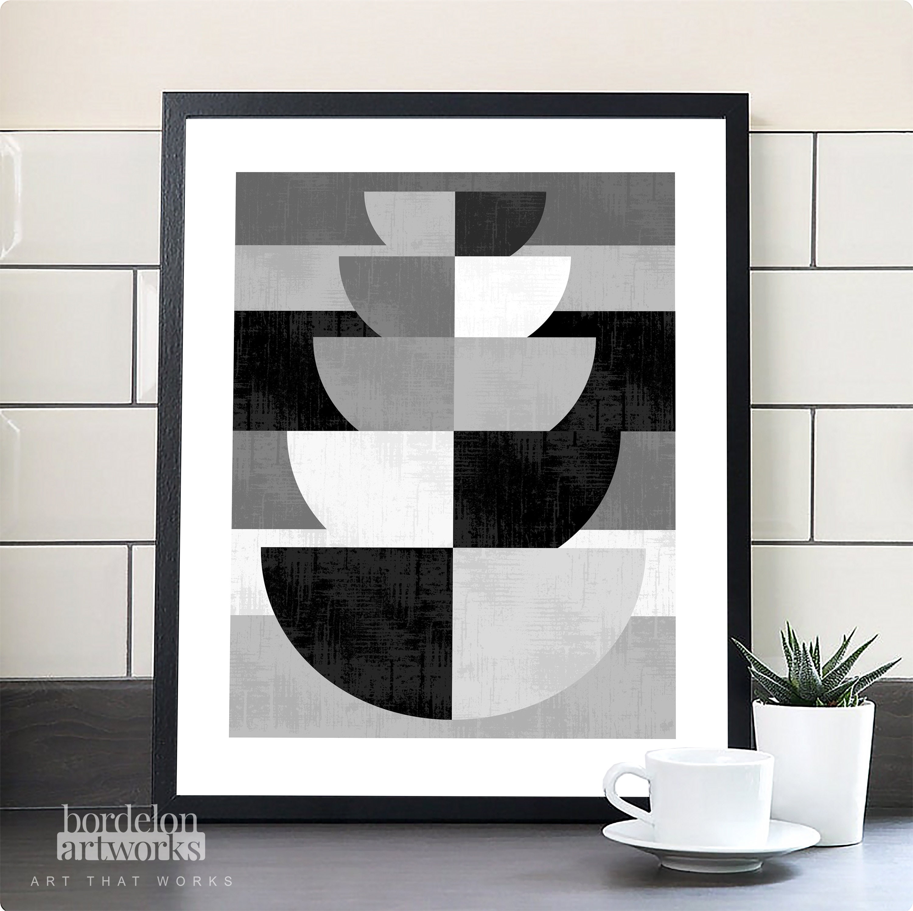 Black and White Art for Dining Room Gray Kitchen Wall Art Set Etsy