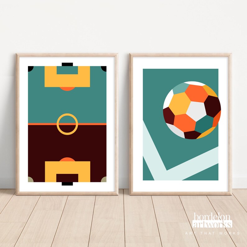 Soccer Posters for Kids Room Decor, Soccer Gifts for Boys and Girls