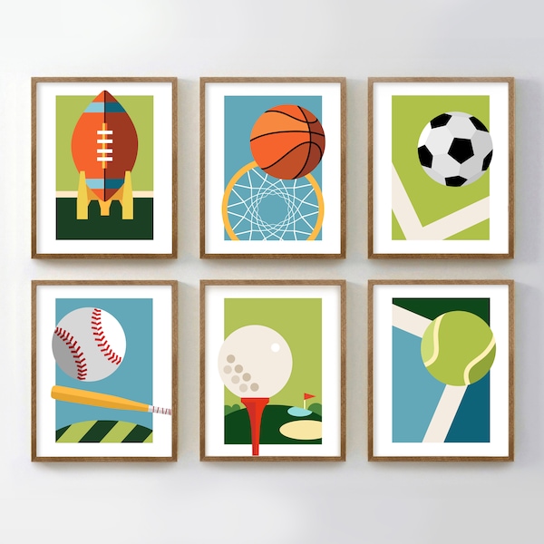 Sports Playroom Theme Wall Art Etsy
