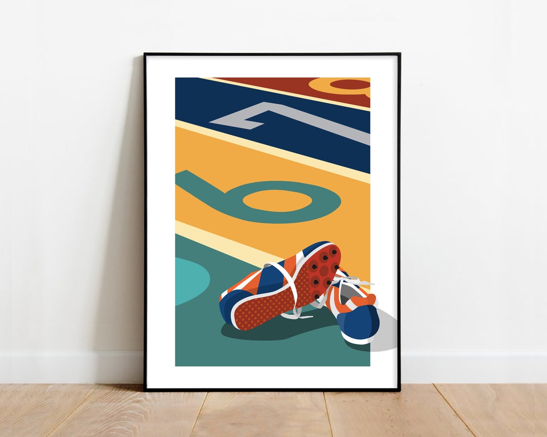 Track and Field Printable Wall Art, Sprinter Runner Gift, Running ...