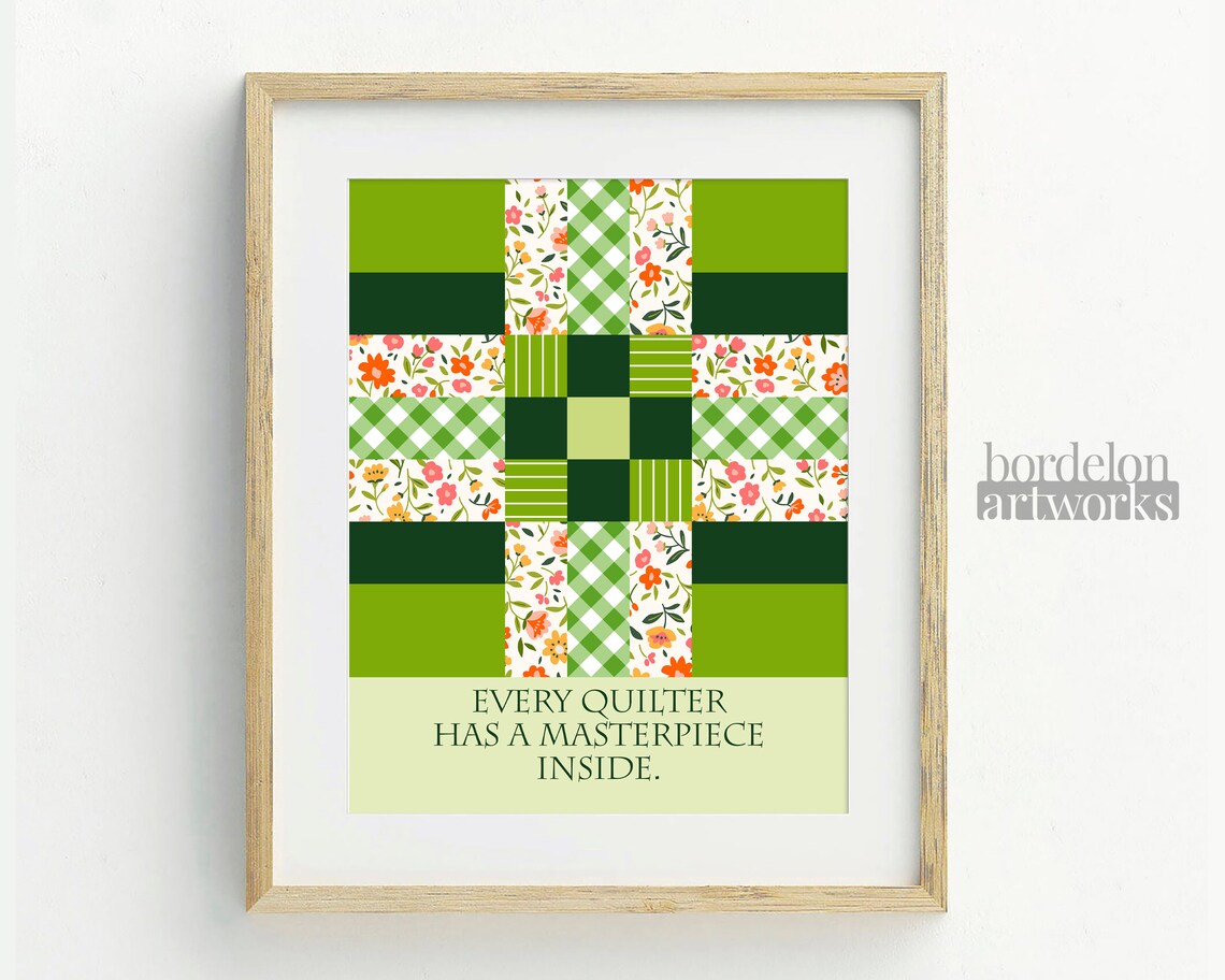Quilt Block Wall Art Printable Quilting Gifts Quilting Etsy