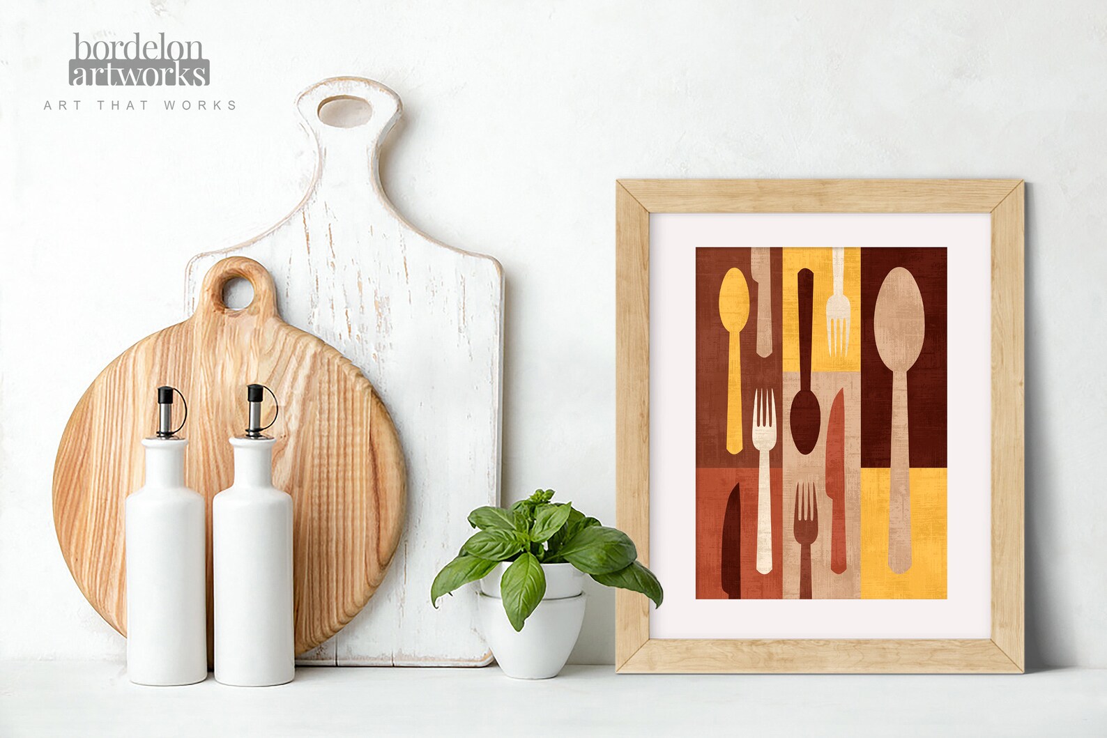 Set of 3 Mid Century Modern Kitchen Art Prints Contemporary | Etsy