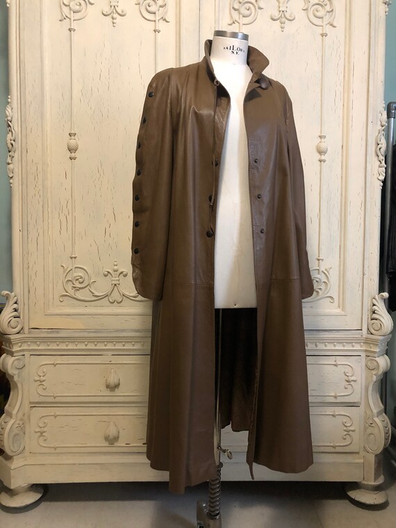 fendi leather coat