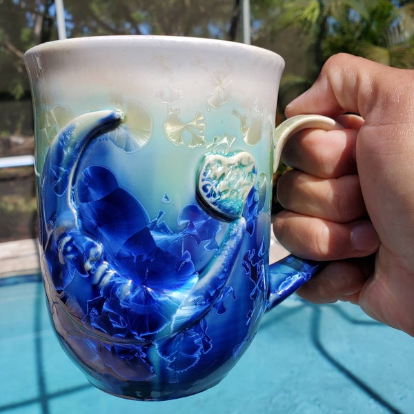 Celadon Golden Brown Moonstruck  Mug