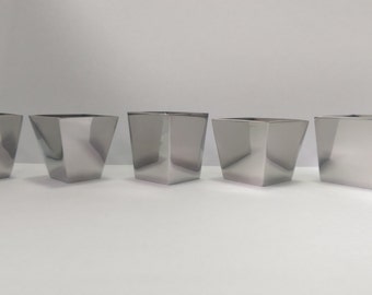 Endkappe Spitze Möbelbein, konische Beinspitze Edelstahl poliert