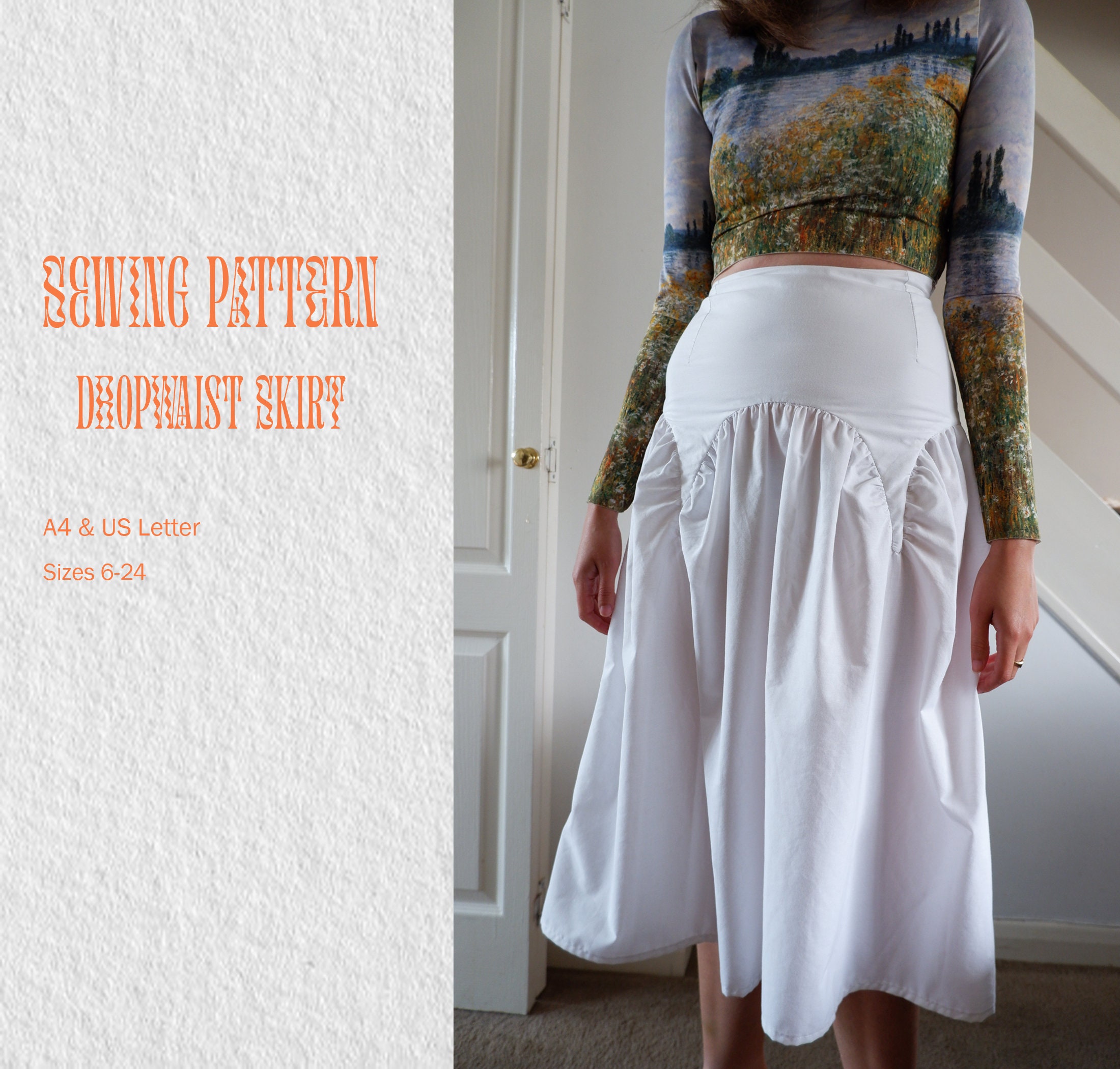 Drop down waist skirt discount