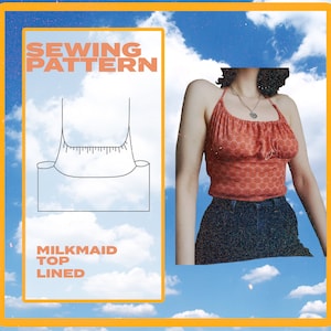 Halter Milkmaid Top Sewing Pattern Sizes 6 - 22 UK