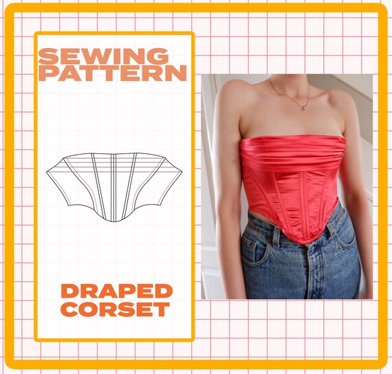 draped bustier top