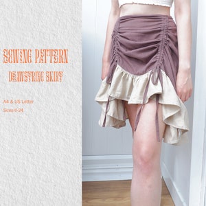 Può includere: Modello di cucito per una gonna con coulisse. Il modello è disponibile nelle taglie 6-24 ed è stampato su carta A4 o US Letter.