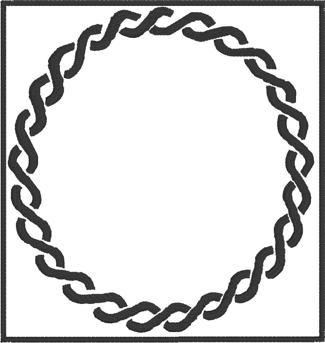 Celtic Knot Circle and Black Frame Etsy