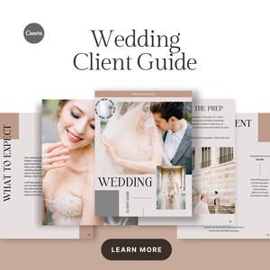 Fine art wedding photographer client guide, Canva welcome guide, pricing guide for photographers, photographer magazine