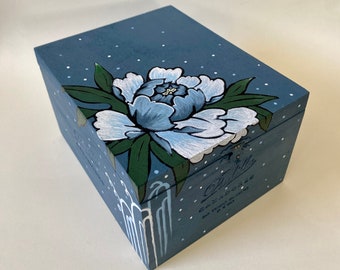 Hand painted Cigar Box