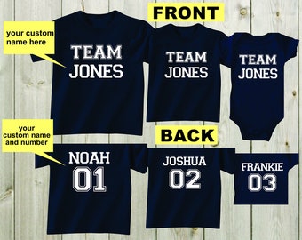 family team t shirts
