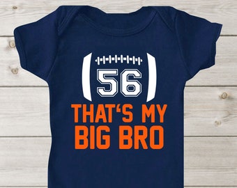 Big Bro Brother Football Design Custom Shirt Big Brother Little Sports Personalized Baby Shower Gift Sibling Shirts Boy Girl Unisex T shirt