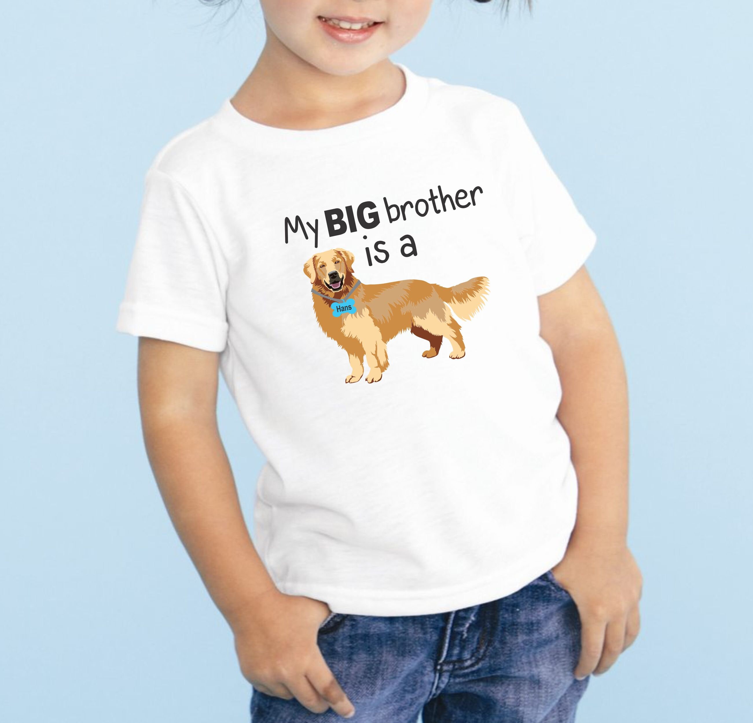 Newborn Onesie My Big Brother is a Golden Retriever Baby Etsy
