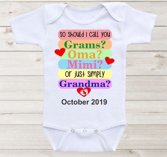 grandma onesie announcement