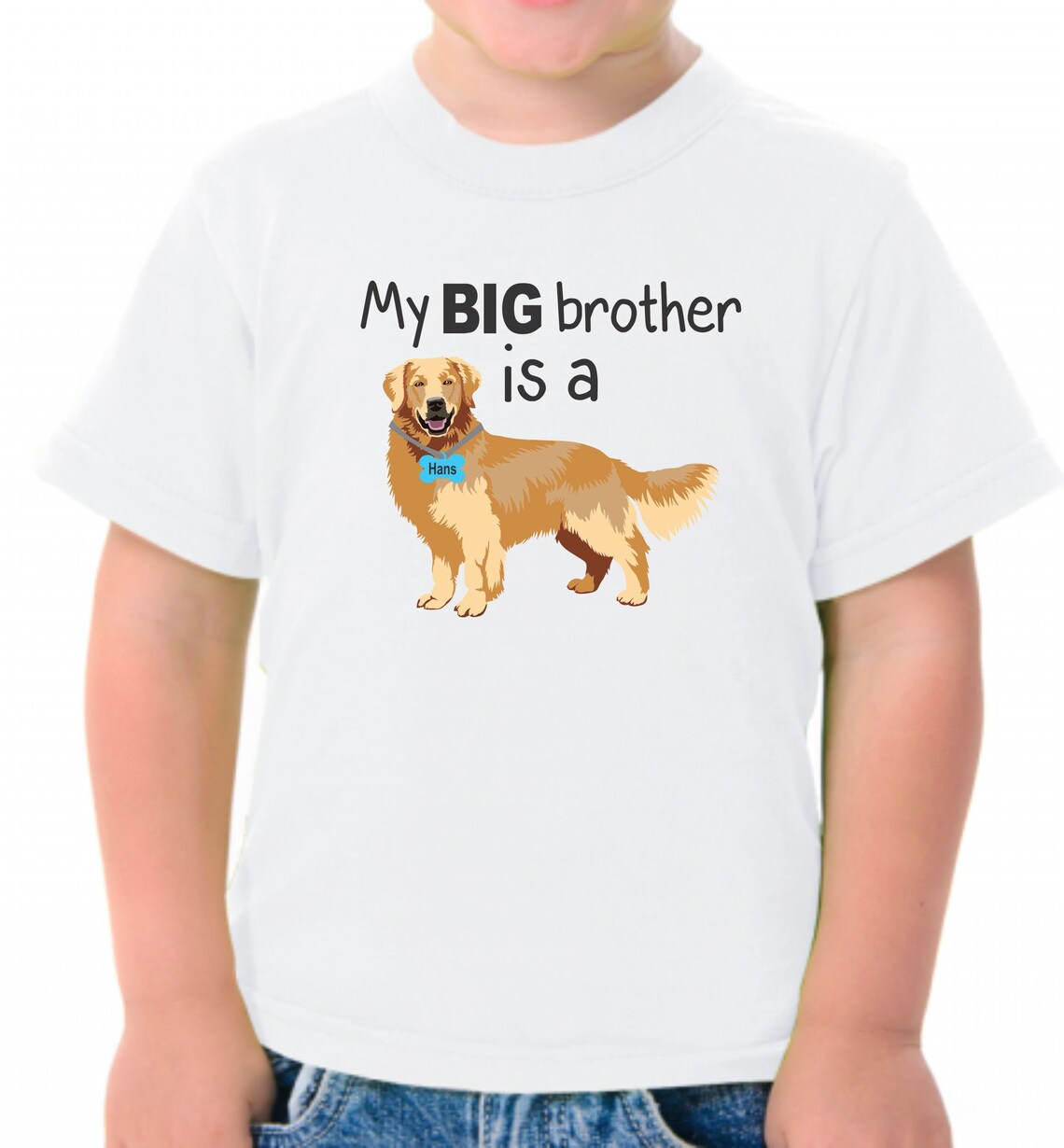 Newborn Onesie My Big Brother is a Golden Retriever Baby Etsy