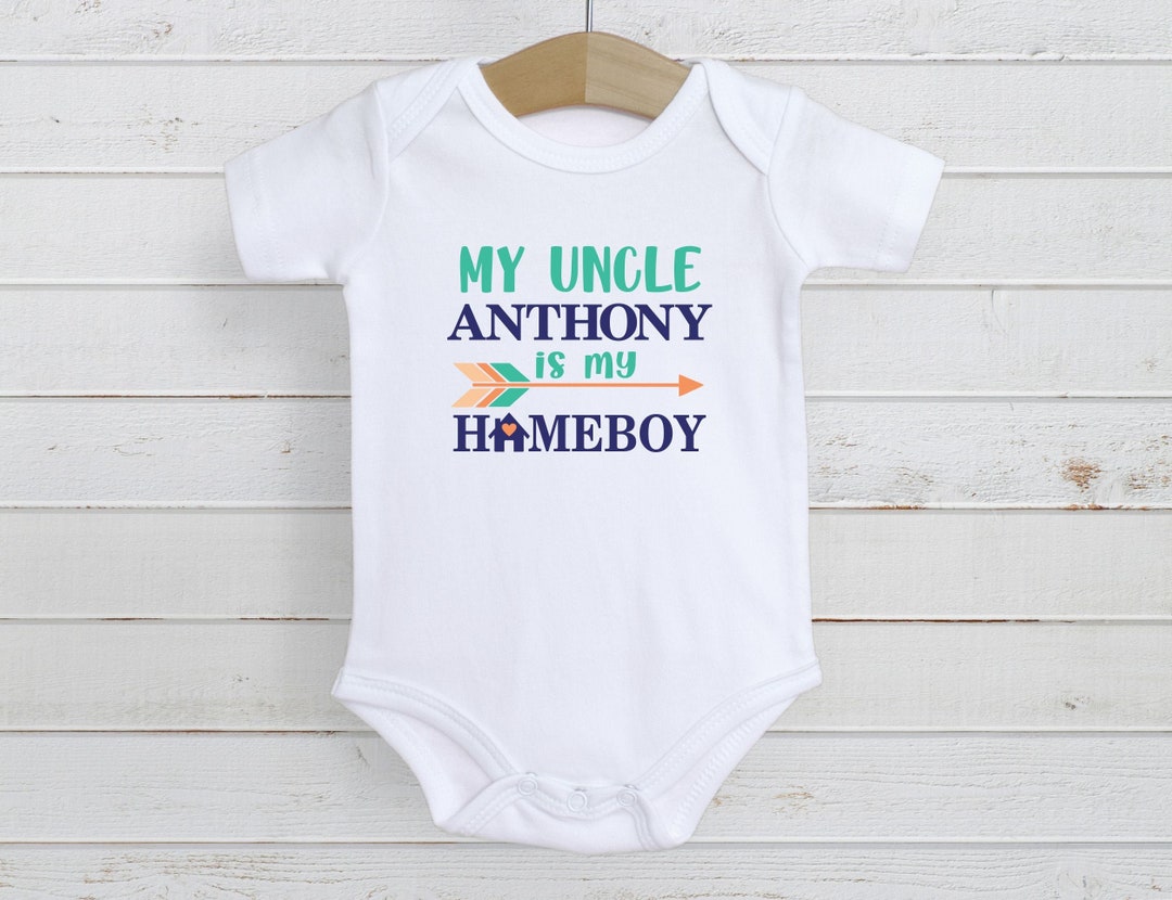 My Uncle is My Homeboy Baby Onesie Uncle Onesie Dad Onesie Custom