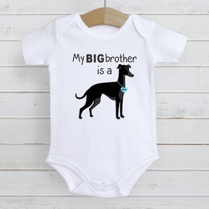 My Big Brother is a Greyhound Dog Lover Baby Onesie Unisex - Etsy